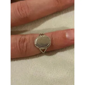 Ring band 925 sterling silver unique rare size 3.75 thumbnail 6