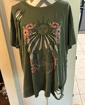 Distressed torrid western tee thumbnail 1