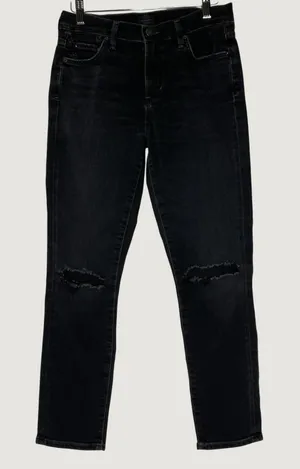 Citizens of Humanity Rocket Crop Women's Sz 25 Black Distressed Skinny Jeans EUC thumbnail 1