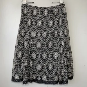 Black Whimsigoth Size Large Swing Skirt Dark Romantic Gothic Fairy Grunge Lace thumbnail 5