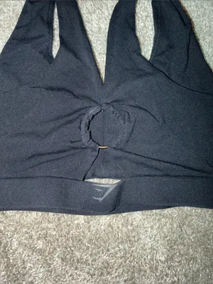Gymshark x Whitney Simmons Black V-neck Sports Bra - Size Small thumbnail 6