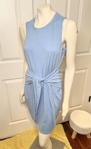 Pink Lily Living For It Blue Bodycon Tank Dress in Blue thumbnail 8