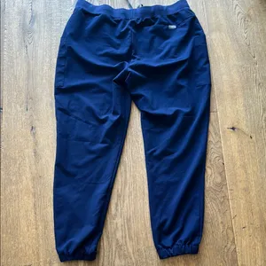 Figs Blue jogger Pants with Elastic Cuffs and Drawstring Waist XL‎ thumbnail 4