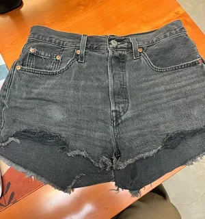 Levi’s 501 Cut‎ Off Jean Shorts Button Fly 100% Cotton 28 Classic Vintage Fit thumbnail 1