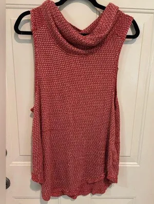 We the Free Timber Cowl Hacci tank in Cayenne size L with flaws thumbnail 2
