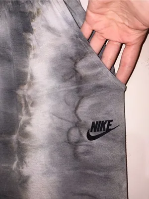 Nike Gray Tie-Dye Joggers with Drawstring thumbnail 2