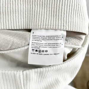 Lululemon Ribbed Softstreme Zip-Leg High-Rise Cropped Pants 25" Bone Cream 4 thumbnail 3