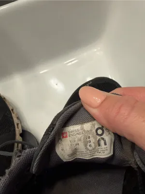 On Running Women's Athletic Sneakers in Black and Gray thumbnail 7
