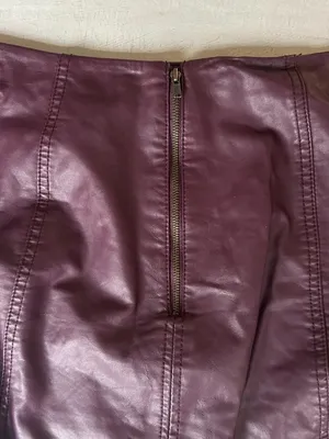 Free People Femme Vegan Leather Mini Skirt Size 8 Size Medium Going Out Skirt thumbnail 9