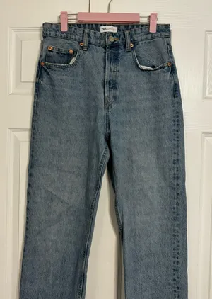 Zara Button Fly Jeans thumbnail 1