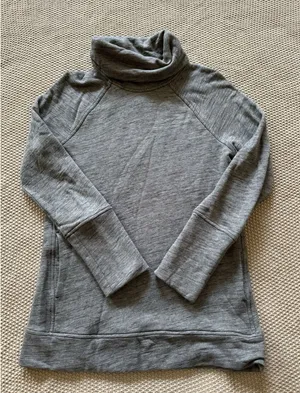 LULULEMON Women's Make a Move Funnel Neck Pullover Sweatshirt Gray Size 6 thumbnail 1