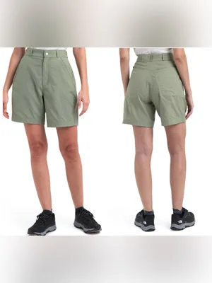 Icebreaker Hike Shorts Women’s 28 Lichen Green Merino Wool Cotton Outdoor NEW thumbnail 2