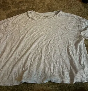 Light Blue Cropped Old Navy Tee thumbnail 1