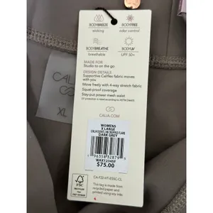 CALIA Pants Women XL NWT Dark Grey Essential‎ Collection Cropped Flare UPF 50+ thumbnail 8