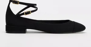 Zara Tied Fabric Ballet Flats thumbnail 1