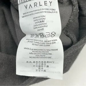 Varley Lyle Top Pavement Grey‎ Gray Womens Size Medium Sweatshirt *FLAWED thumbnail 3