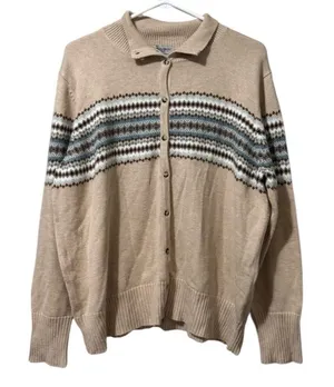 Eddie Bauer Collectibles Sz XXL‎ Button Down Cardigan Sweater Rabbit Hair Blend thumbnail 1