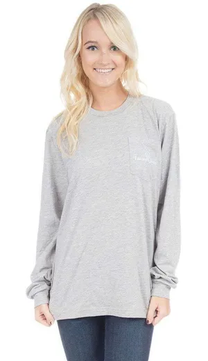 Lauren James Womens‎ Tee XS Gray Clemson Paw Power Long Sleeve Helmet Pearls thumbnail 1