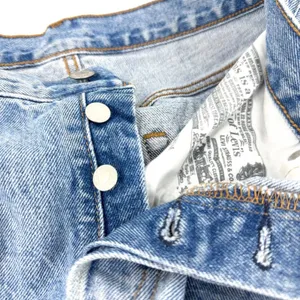 Levi's 501 Button Fly‎ Straight Leg Distressed Non-stretch Cotton Denim 27 thumbnail 7