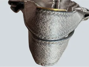 Brighton Andie Pretty Tough Metallic Pewter Leather Bag thumbnail 4