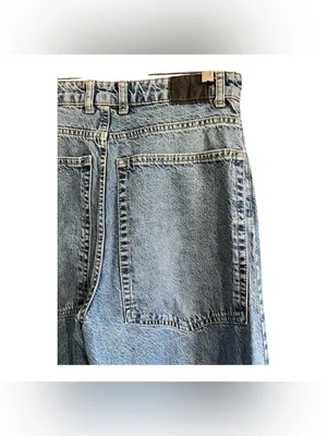 Zara extra Wide Leg Women’s Jeans in Light Blue thumbnail 3
