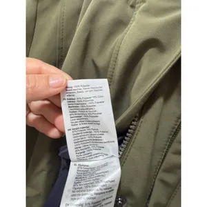 Barbour Elper Waterproof Parka Jacket Olive Green Faux Fur Hood US 4 thumbnail 11