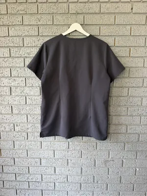 Figs Casma Scrub Top Charcoal Grey Size Medium thumbnail 5