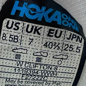 Hoke One One Clifton 8 Women's White Lace Up Athletic Running Shoes Size 8.5B thumbnail 5