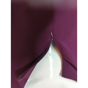 Lauren‎ Ralph Lauren Purple Ruched Jeweled Neck Midi Sheath Dress Size 12 thumbnail 7