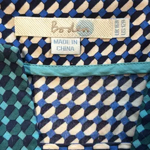 BODEN Green and Navy Printed Split thumbnail 6