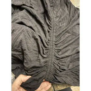 Good American Women Dress Size 7 black Jersey Slinky ruched *flaw see desc* thumbnail 11