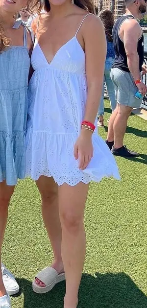 ZARA White Summer Dress thumbnail 1