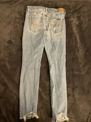 American Eagle High Rise Ripped Skinny Jeggings thumbnail 2