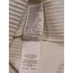 Madewell Striped Embroidered Crop Top Cream Color Small‎ Classic Streetwear... thumbnail 8