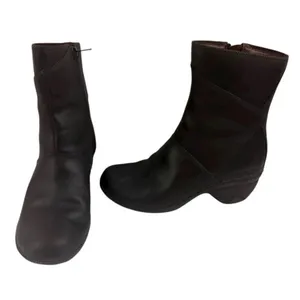 *Merrell Emma Boots Womens 6 Brown Brunette Leather Comfort Mid Calf Zip Winter thumbnail 3
