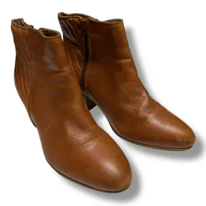 Aldo Womens Brown Leather Block‎ Heel Ankle Booties 7 37.5 Viradien Chelsea thumbnail 4