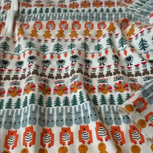 Roller Rabbit soft pima cotton Thanksgiving turkey print henley size Large thumbnail 3