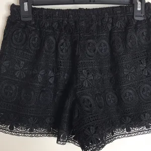 Iily white‎ black lace double liner shorts size small thumbnail 7