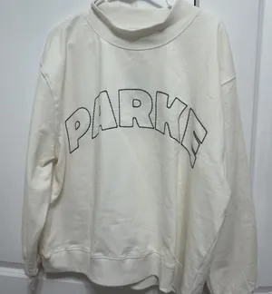 Parke SOLD OUTTarget Collab Cream Mockneck Pullover Oversized Sweatshirt L/XL thumbnail 1