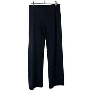 Adidas‎ Black Wide Leg Mid Rise Athletic Pants M thumbnail 2