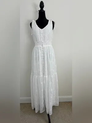 Lulus-Time Well Spent White Embroidered Maxi Dress thumbnail 3