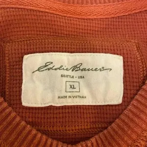 Eddie Bauer Burnt Orange Waffle Knit Thermal Long‎ Sleeve Shirt XL thumbnail 9
