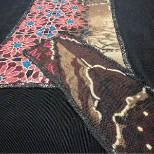 Picadilly Fashions Floral Patchwork Black Blazer Cardigan Size Medium thumbnail 9
