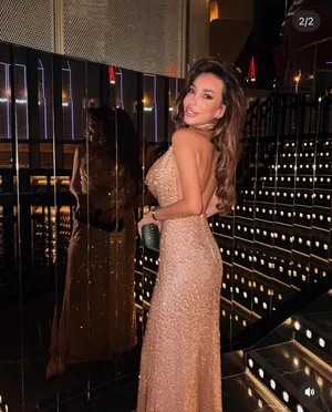 Zara sparkling Gold Sequin Halter Maxi formal Dress holiday evening party thumbnail 3