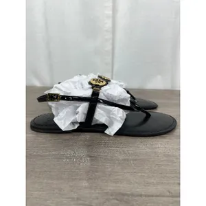 Tory Burch Black Patent Leather Ali Thong Sandal Sz.10 thumbnail 10