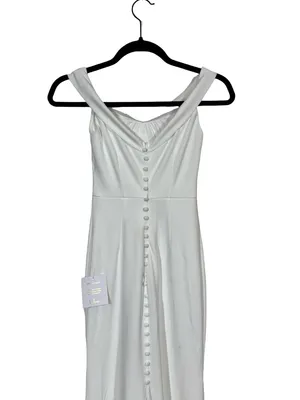 NWT Lulus Arienne White Off-the-Shoulder Mermaid Maxi Dress- Still Full Price thumbnail 13