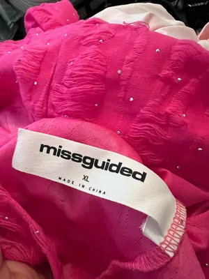 Missguided sequin bedazzled mini dress thumbnail 2