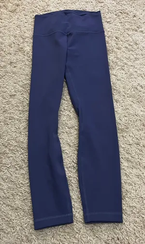Lululemon Wunder Train 25” Leggings Waterdrop Size 6 thumbnail 1