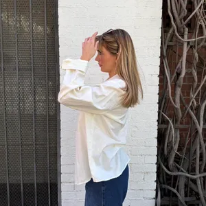 Target Vintage White Stag cream button up blouse with floral embroidery fits sz s-L thumbnail 3