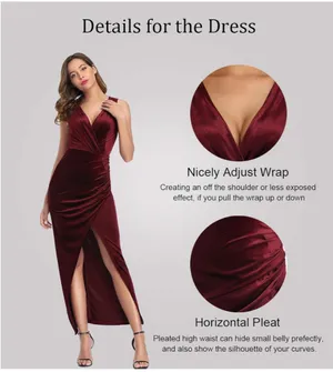 Amazon Red Velvet Dress thumbnail 2